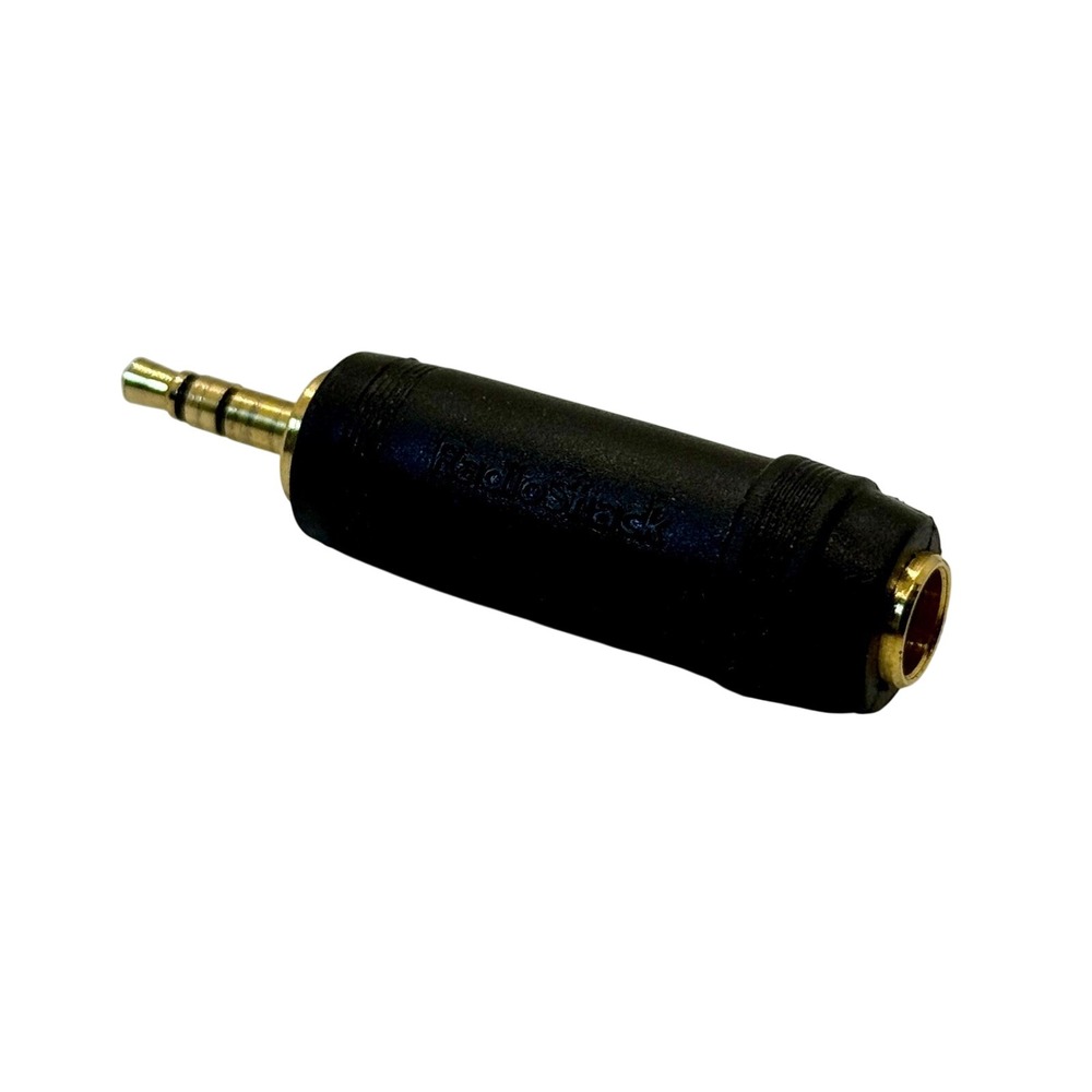 VTG‎ RadioShack Audio Adapter Mono 1/4 to 1/8 Jack Gold Plated Model 2740875
